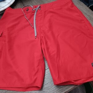 Mens Size 34, Vans Vibrant Red Men's Board Shorts